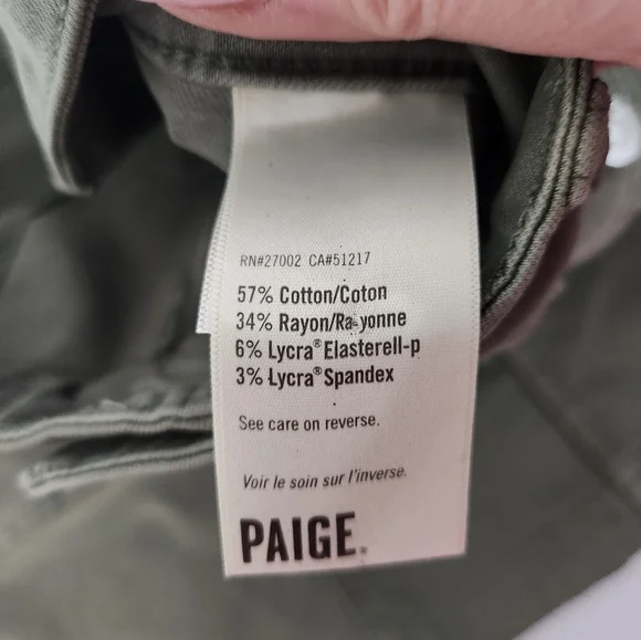 Paige Jessie Ivy Green Mini Skirt with Pockets, Size 31 - Picture 4 of 7